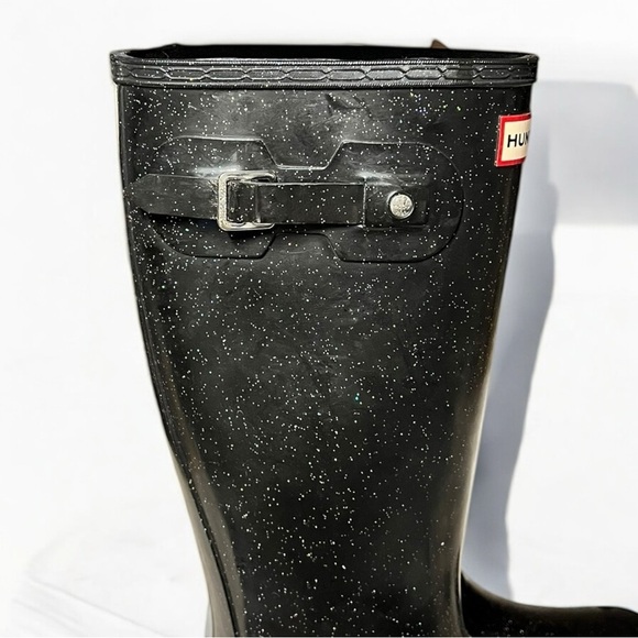 🌻NEW HUNTER Big Kids Original Giant Glitter Rain Boots Size 4 Boy / 5 Girl - Picture 5 of 14
